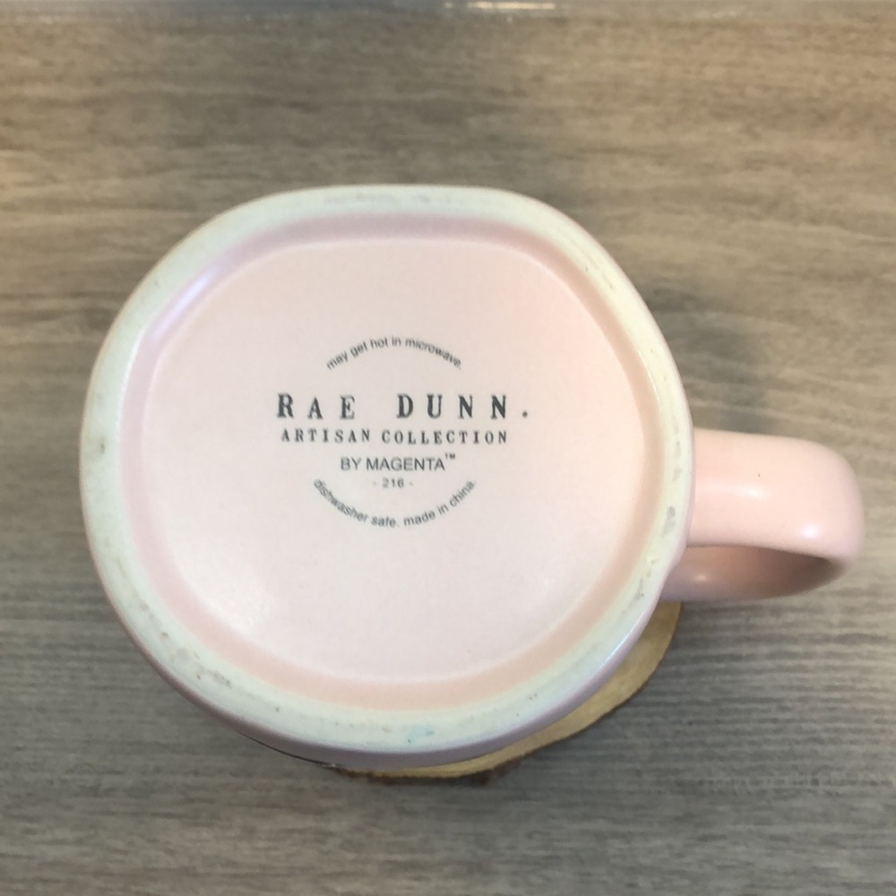 NWT Rae Dunn Light Pink XOXO Ceramic Mug | HTF - Picture 6 of 7